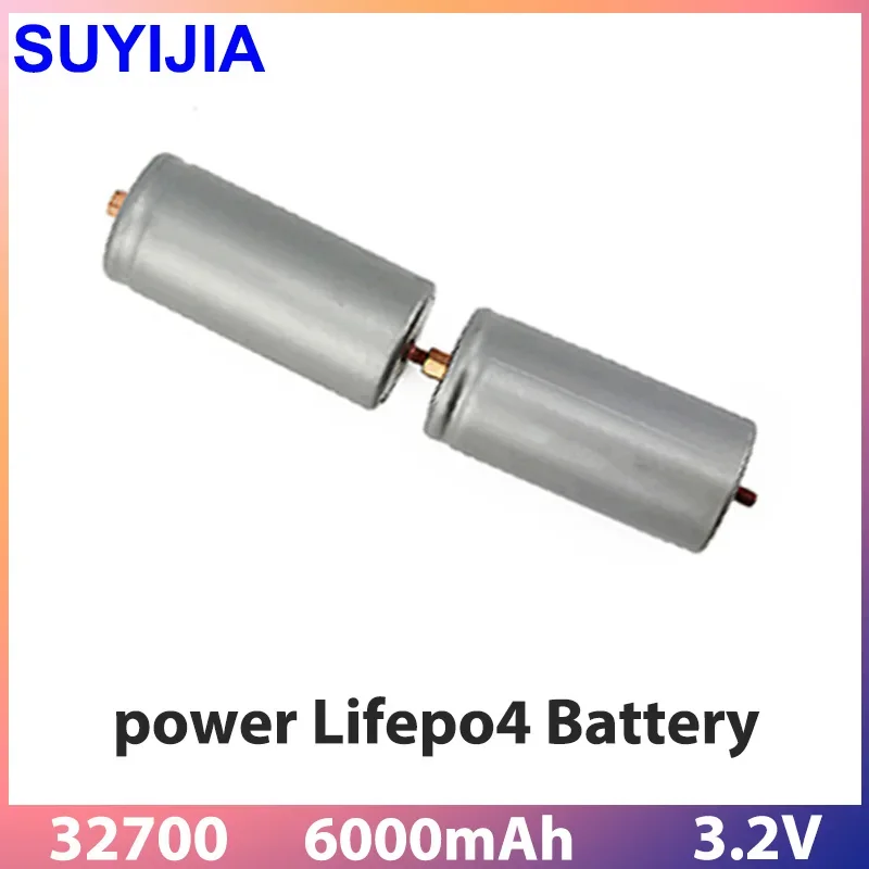 32700 LiFePO4 3.2V 6000MAH Lithium Iron Phosphate Powered DIY with Screws Suitable for High-power Device Batteries Free Shipping