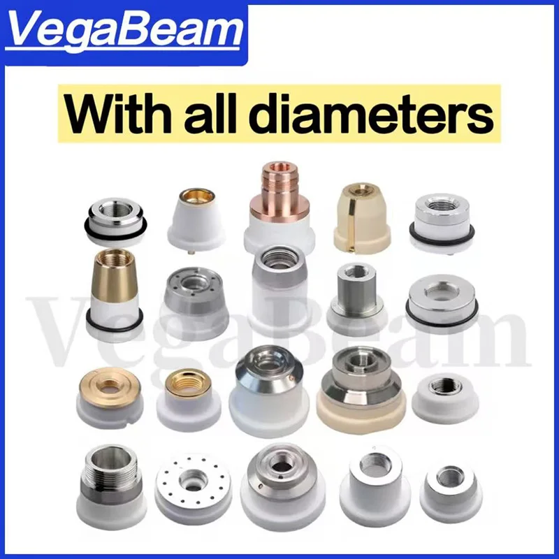 D28 D32 Ceramic Ring Laser Cutting Head Ceramic Body M11 Nozzle Holder M14 Insulation Ring For Raytools WSX HANS Bodor Precitec