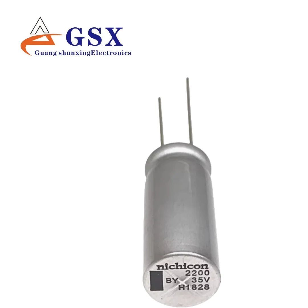 

Импортный алюминиевый электролитический конденсатор Nichicon 35v2200uf 13*30 Nichicon BY высокая термостойкость 135 градусов