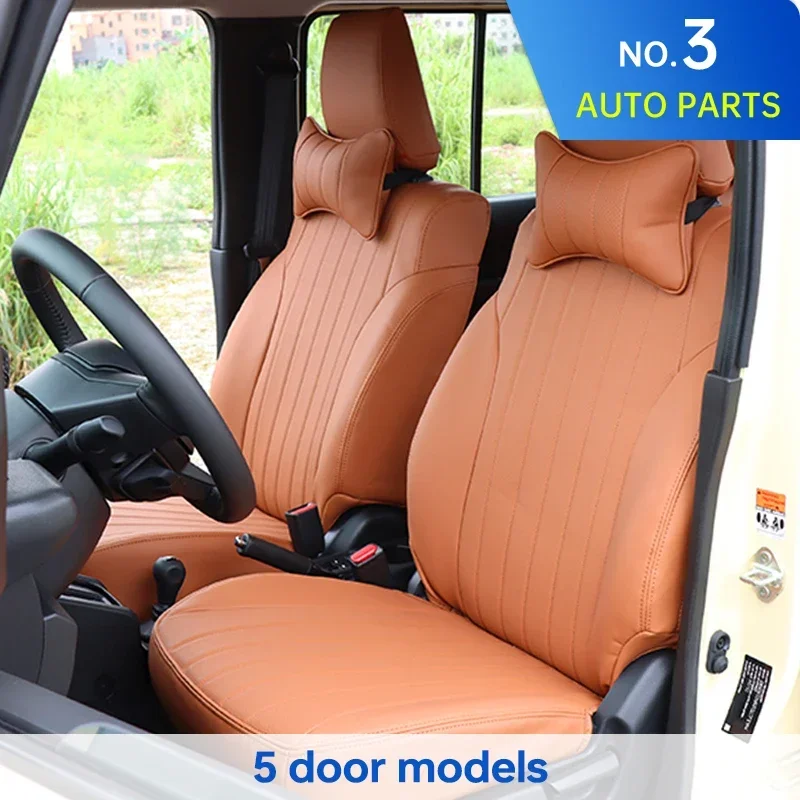 For Suzuki New JIMNY 2023 2024 5 doors Car Seat Covers Protector Cushion Pad Leather Auto Interior Styling