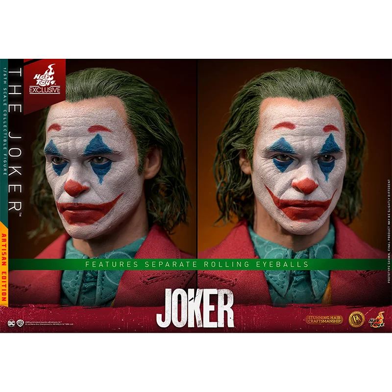 

Hot Toys HT DX42 DX43AE Glue Hair 1/6 Red Suit Cloth Joker Joaquin Phoenix Male Figure Model Collection Toy Gift