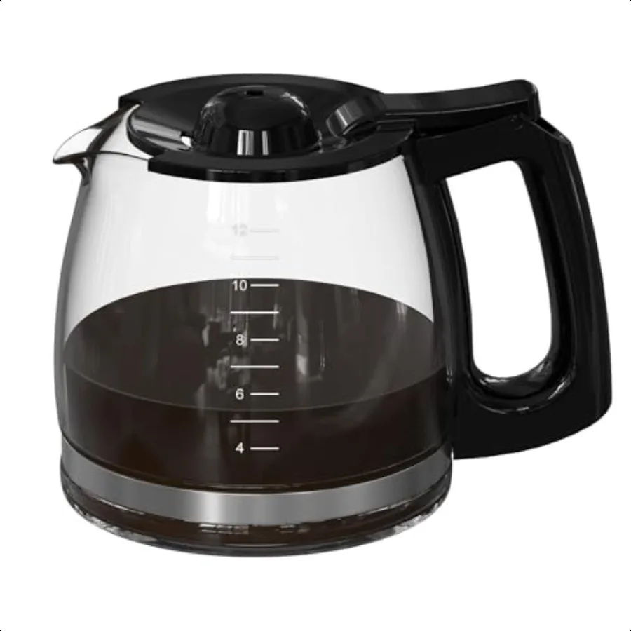 

12 Cup Coffee Maker Carafe Replacement Pot Compatible with Hamilton Beach Flexbrew Models: 49902 49915 49905C CM4309 49317 4946
