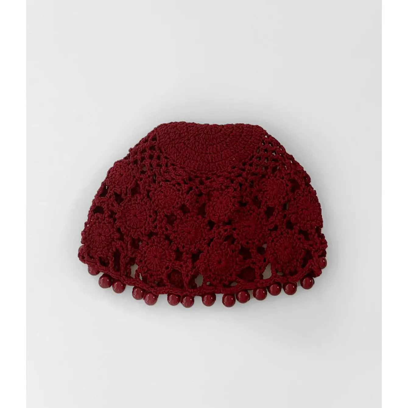 بلون الرجعية شخصية حبة الديكور اليدوية الكروشيه الجوف تو قبعة المرأة العرقية نمط أنيق رقيقة البلوز قبعة