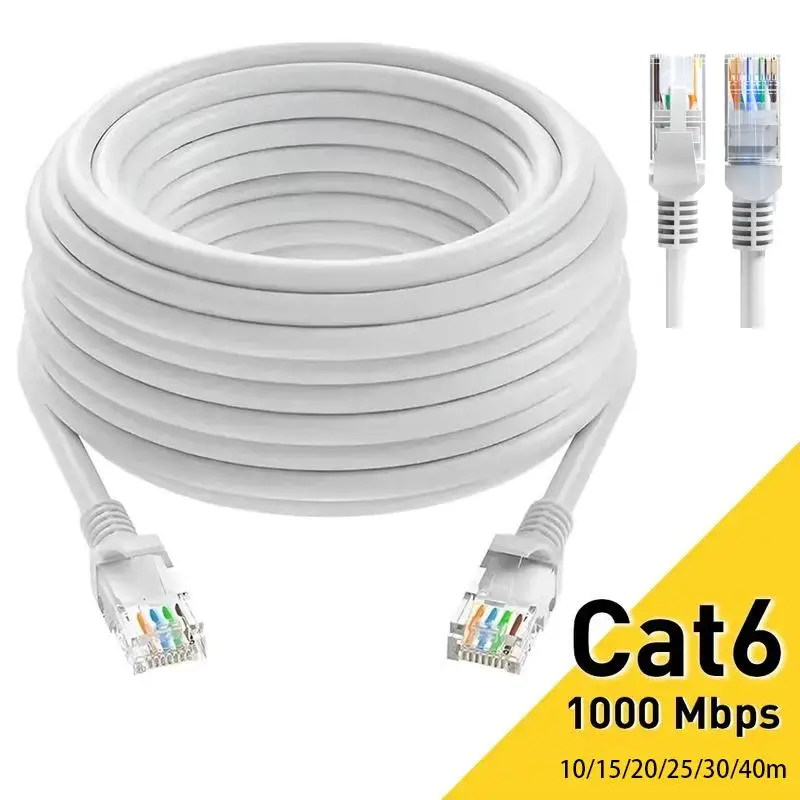 1Pcs Internet Lead Cord Router Computer Cable CAT6 Rj45 Ethernet Cable UTP 1000Mbps Network Cord LAN Wire