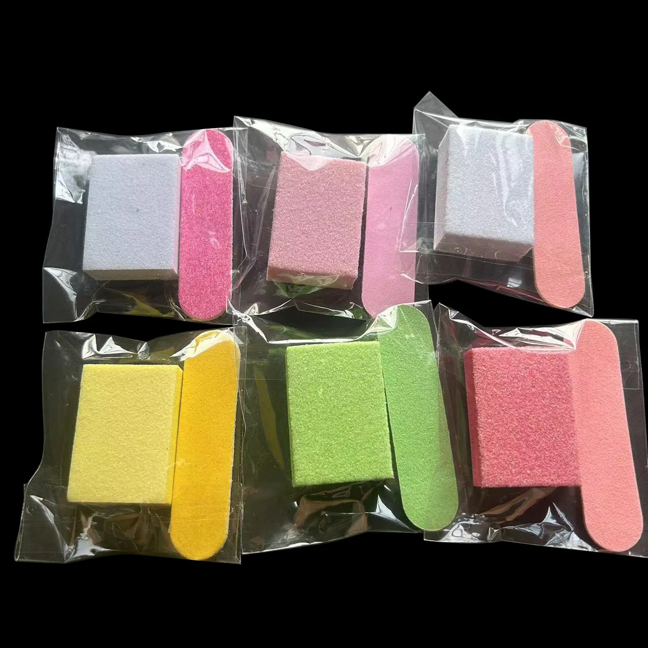 10 stücke mischen Farbe Mini Maniküre Set Einweg Nagel Kit Hotel Maniküre Werkzeug Großhandel Nagel Puffer Block Nagel haut Holz Stick