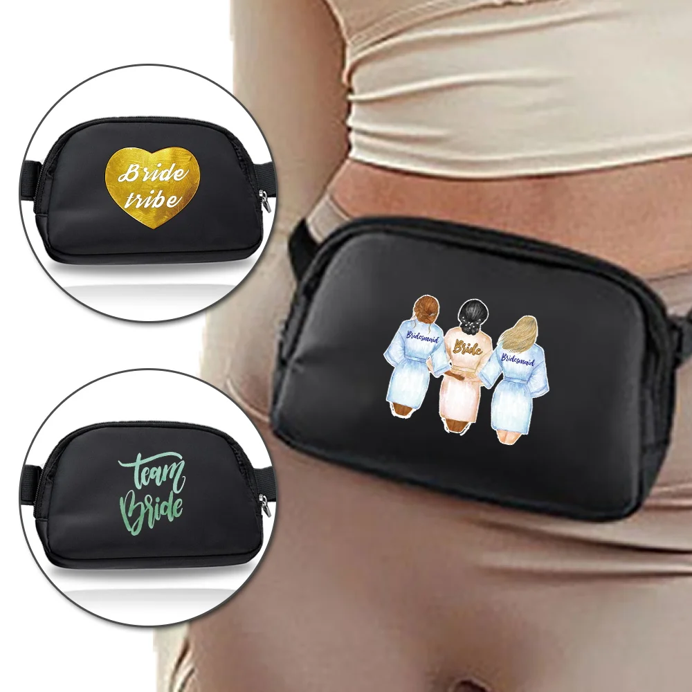 

Fashion Printed Pattern Unisex Adjustable Belt Waist Pocket Chest Bag