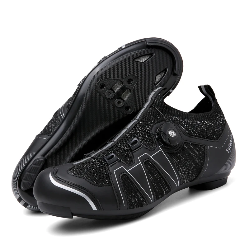 

New Professional Road Cycling Shoes Men Women Spd Racing Self-locking Bike sneaker HsYixinBlack White Breathable Road Bike Shoes