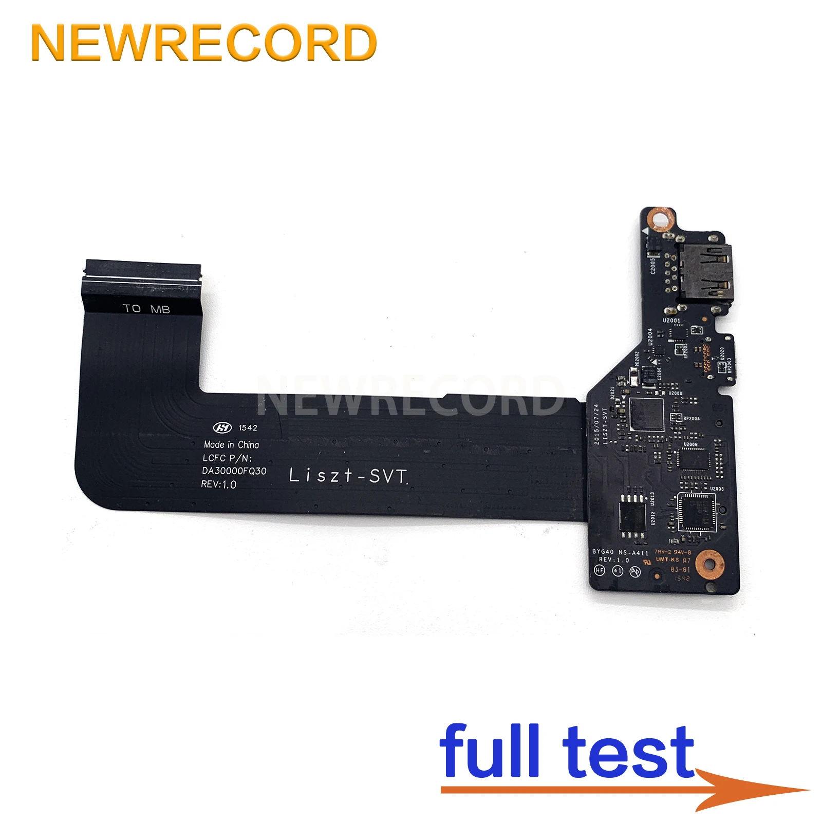 BYG40 NS-A411 NS-A412 لينوفو اليوغا 900-13ISK اليوغا 900-13ISK2 لوحة توزيع الطاقة كمبيوتر محمول USB الصوت Hdim مكبرات الصوت مجموعة زوج #4