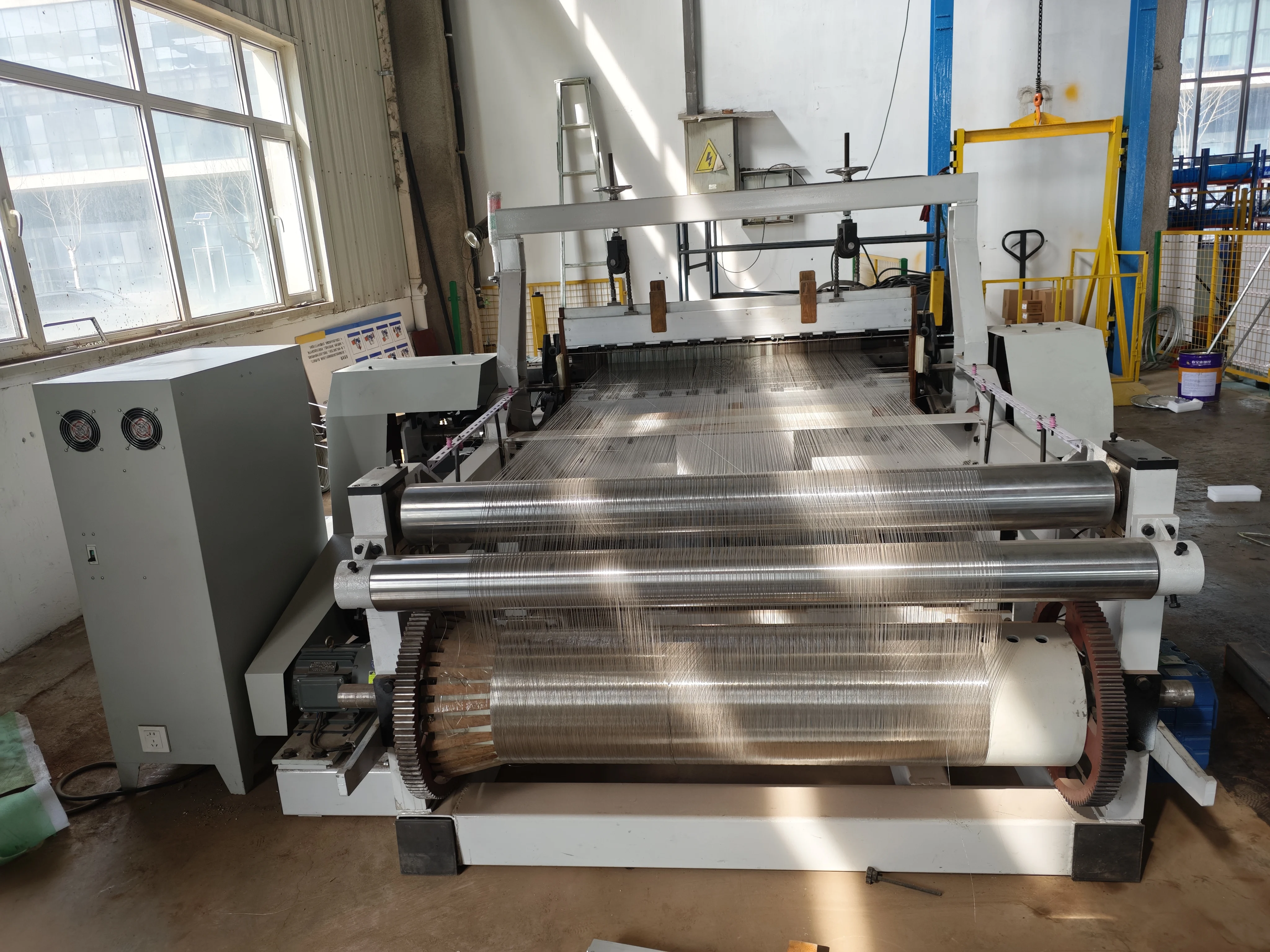 Full CNC Shuttleless Wire Weaving Machine for Stainless Steel Wire Mesh,  Precision Weaving with Custom Width & CE Certified