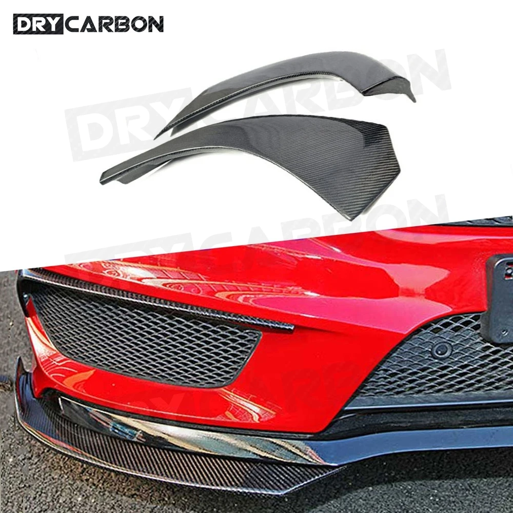 

2pcs Carbon Fiber Car Front Bumper Splitter Lip Spoiler Body Kit Diffuser For Benz CLA Class W117 C117 CLA250 260 CLA45 14-2016