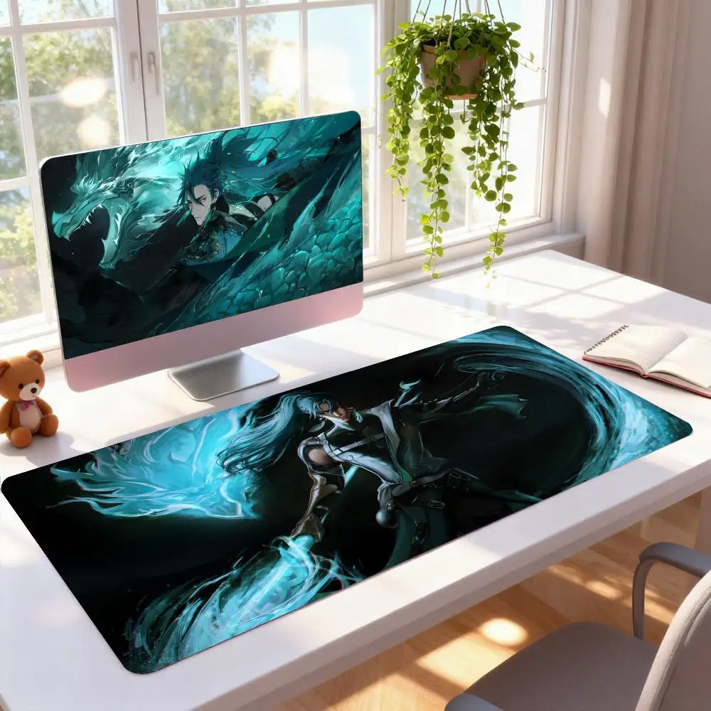 

Wuthering Waves Jiyan Mouse Pad Rubber Computer Laptop Official Game Super Colored Print Aesthetic Pretty Fashion Luxury Mat