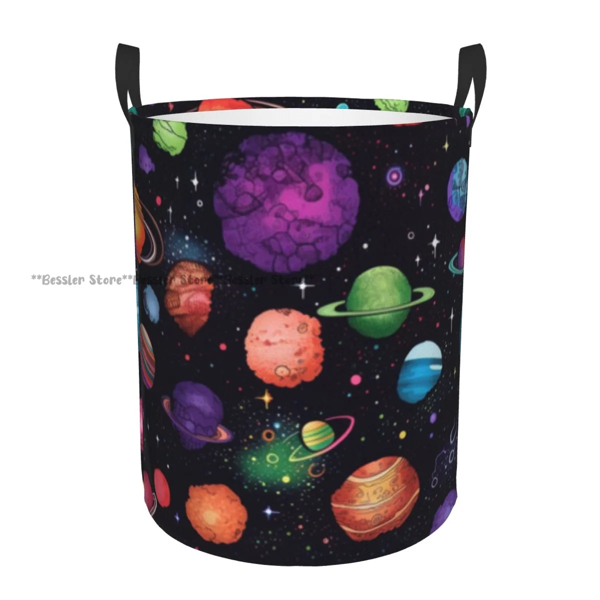 

Dirty Laundry Basket Planets Stars Comets And Galaxy Folding Clothing Storage Bucket