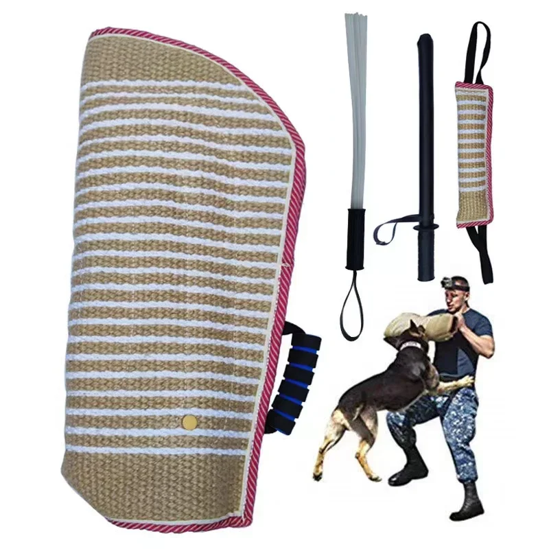 Dog Training Kit Bite Sleeve Dog Training Equipment Professional Jute Durable Pet Attack Protection Arm Dog Training Bite Sleeve