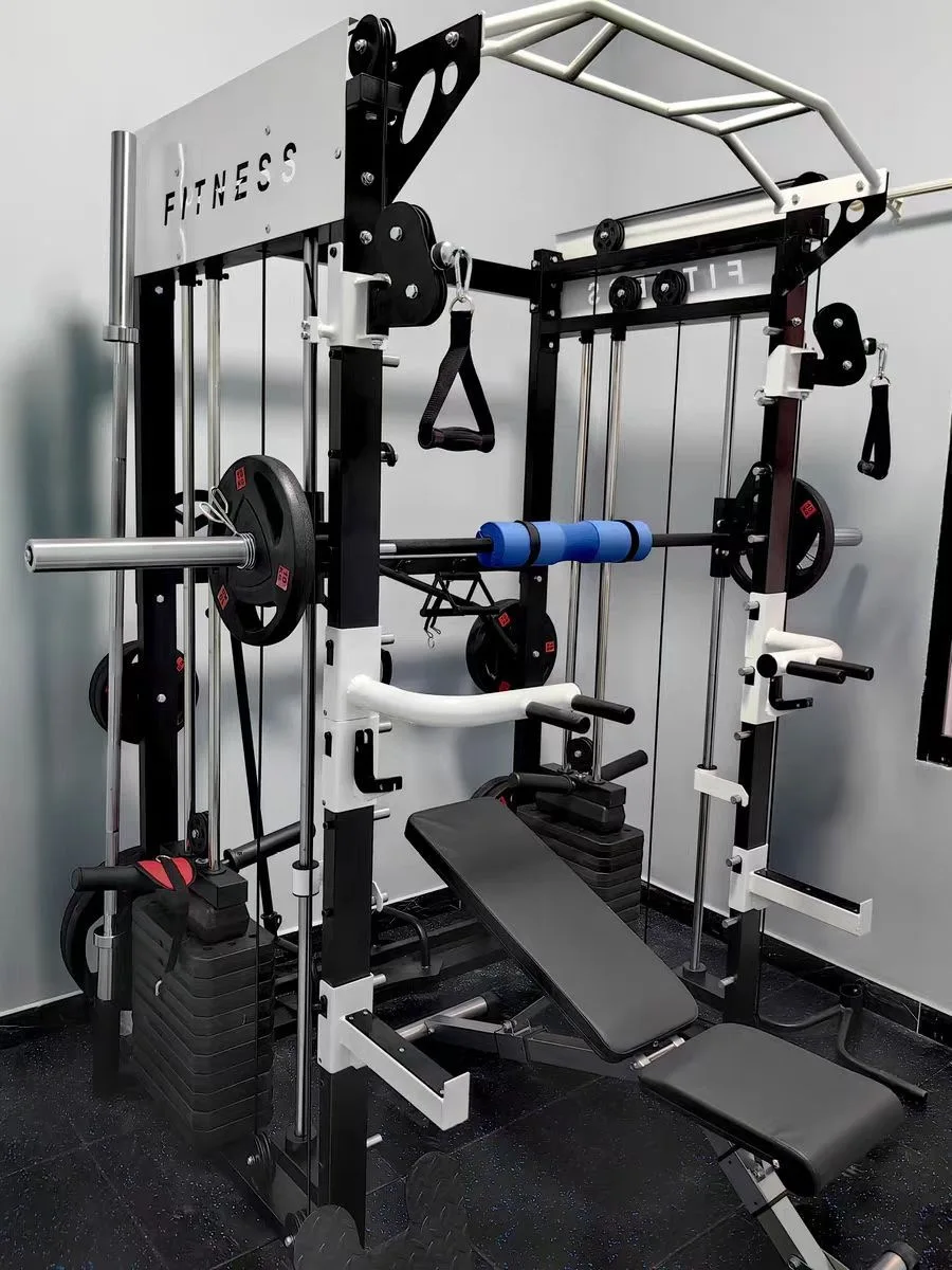 Home Use Multi Function Station Gym Equipment Squat Rack Power Rack Smith Machine