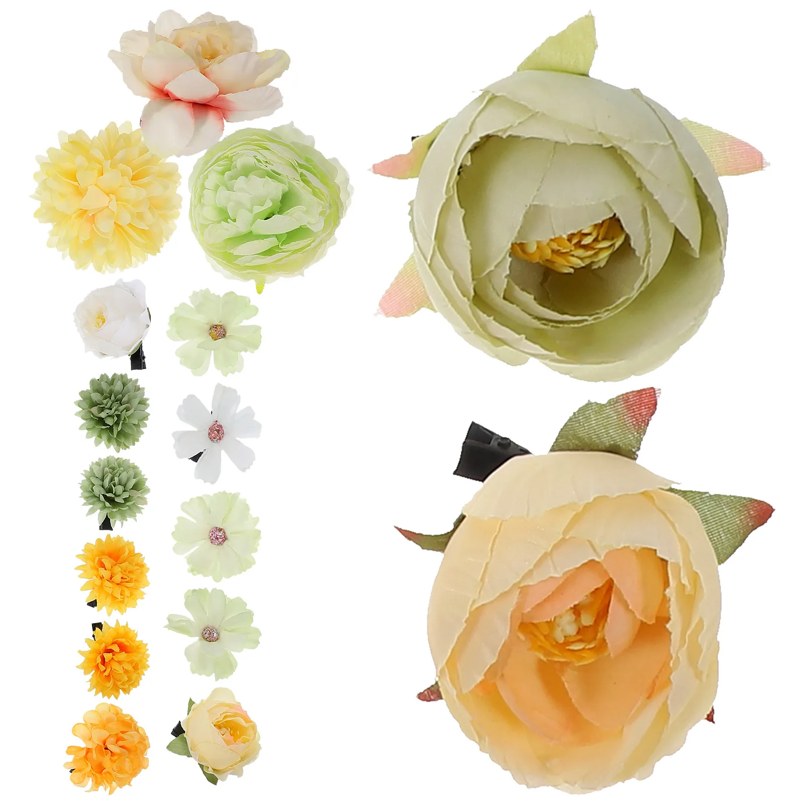 

16Pcs Flower Hair Clips Mini Small Hairpins Cute Hair Accessories Versatile Styling Tools for Birthdays Special Events