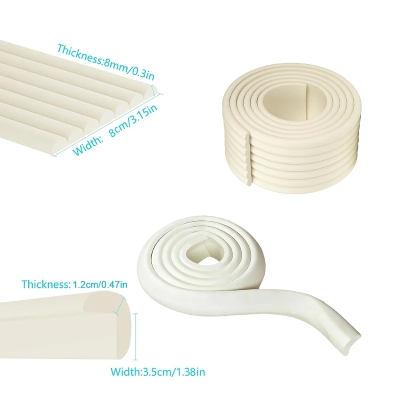 واقي زاوية الطفل اللاصق التلقائي، واقي للحواف الناعمة لسلامة الأثاث، مناسب بشكل عام، يحمي من الصدمات والخدوش 15UB #4