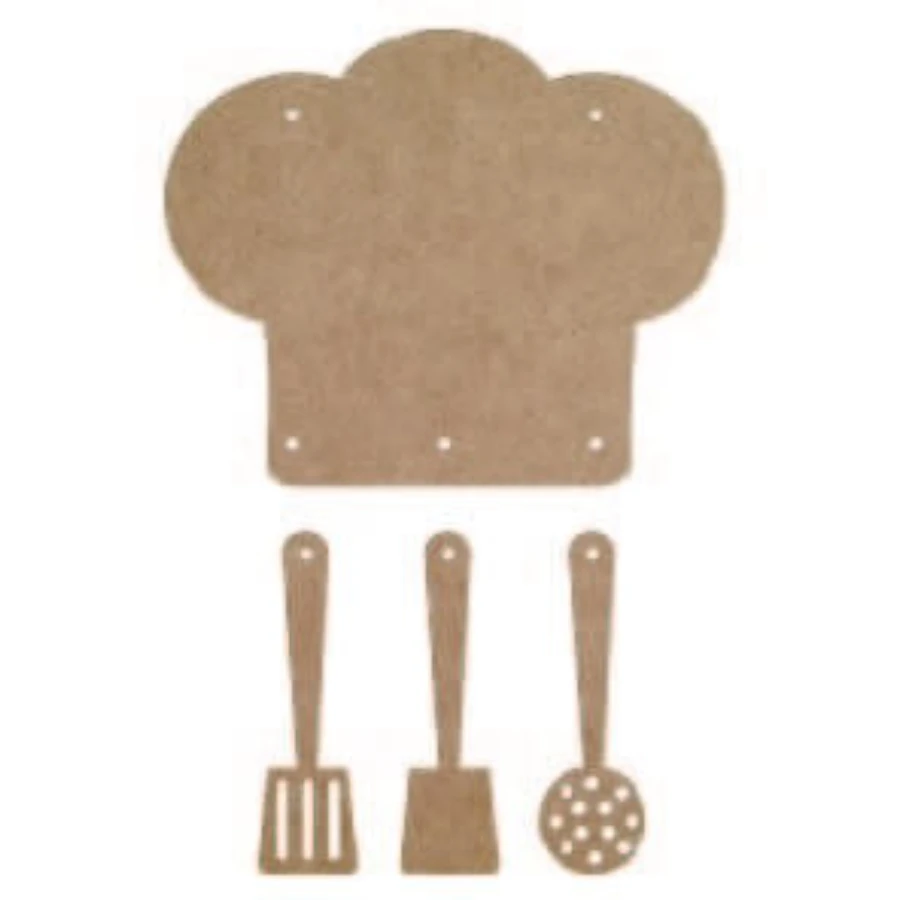 L109 Kitchen Supplies and Cook Door Ornament Mdf Signage