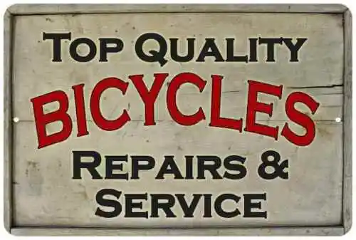 Top Quality Bicycles Vintage Look Chic  Metal Sign 108120020016