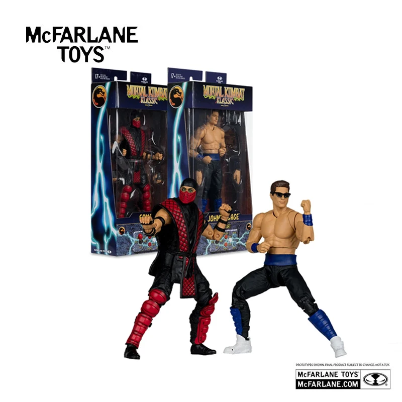 Mcfarlane Toys Mortal Kombat 7 inch Klassiek Wv4 Johnny Cage/Ermac actiefiguur ﻿ Garagekit-modelpop - afbeelding 2