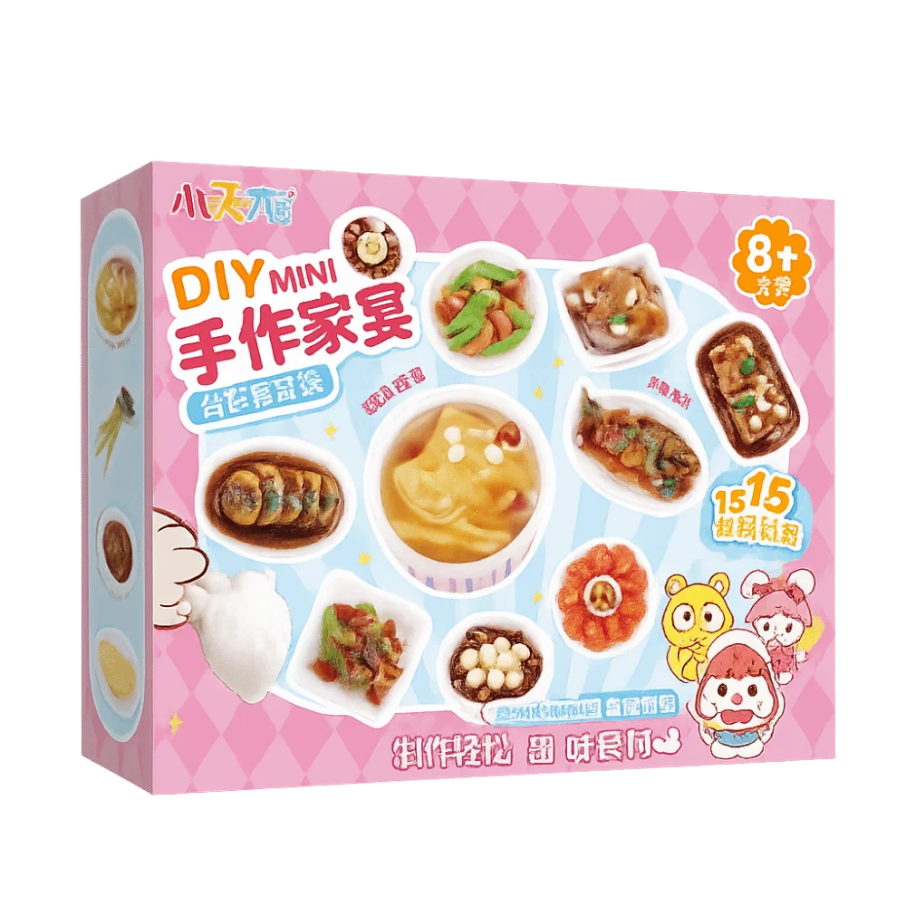 Multicolor DIY Dessert Chef Kit DIY Food Mixed Design Imitate Food Cooking Mini Size Simulation Material 3D Clay
