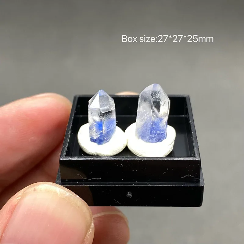 100% Natural Brazilian dumortierite Crystal  (can be used as a pendant)can be used as a pendant) box size:27*27*25mm