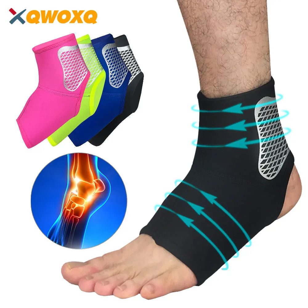 1 PCS Ankle Support Protect Brace Strap Achille Tendon Brace Sprain Protect Orthosis Ankle Fitness Running Football Heel Bandage