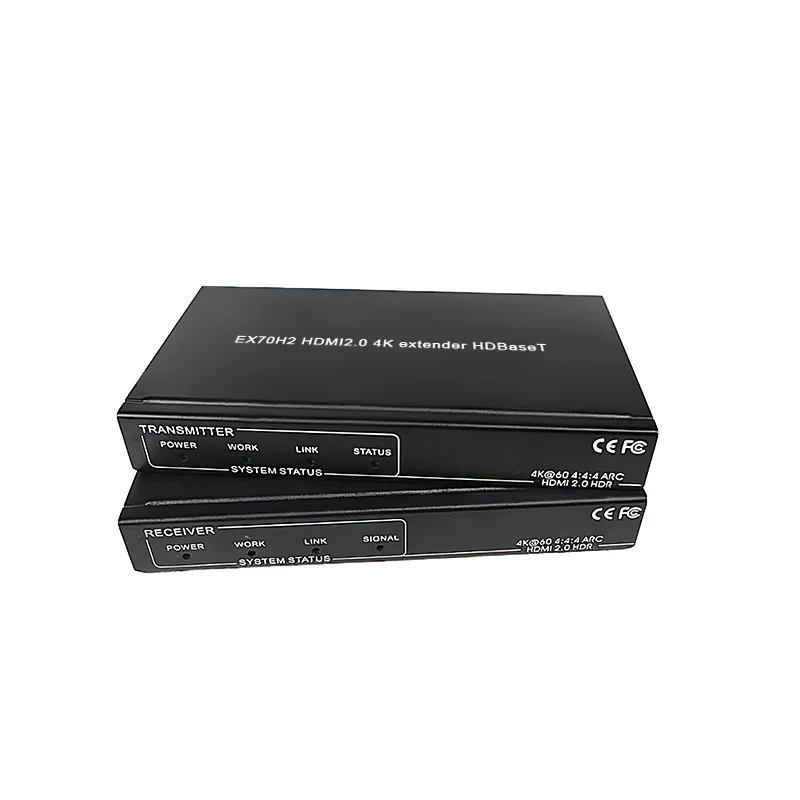 

HDMI2.0 4K60 Extender with ARC Supports Bi-directional PoE Support IR Control 40m/70m