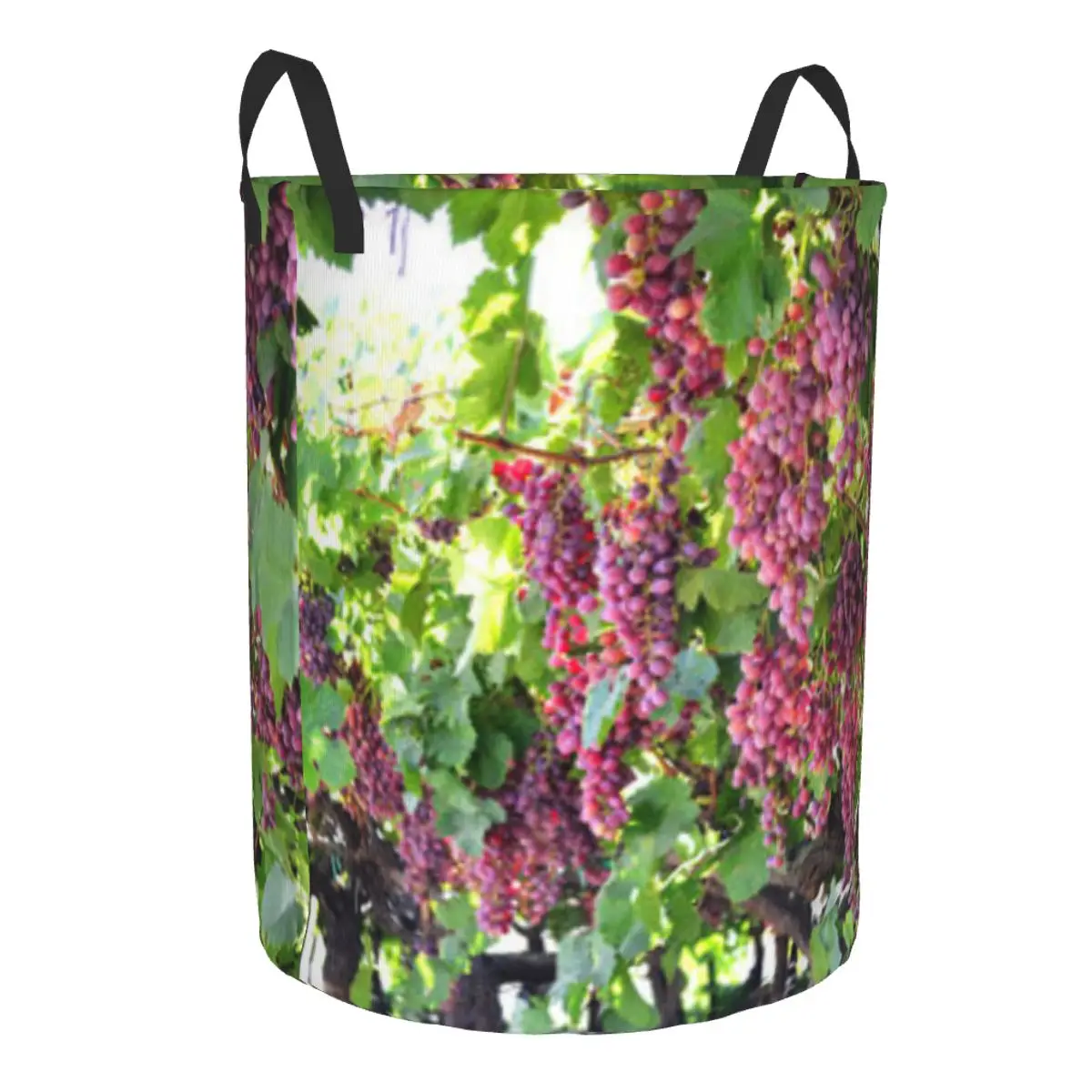 Wine Grapes Waterproof Storage Bag Household Dirty Laundry Basket Folding Clothes Organizer