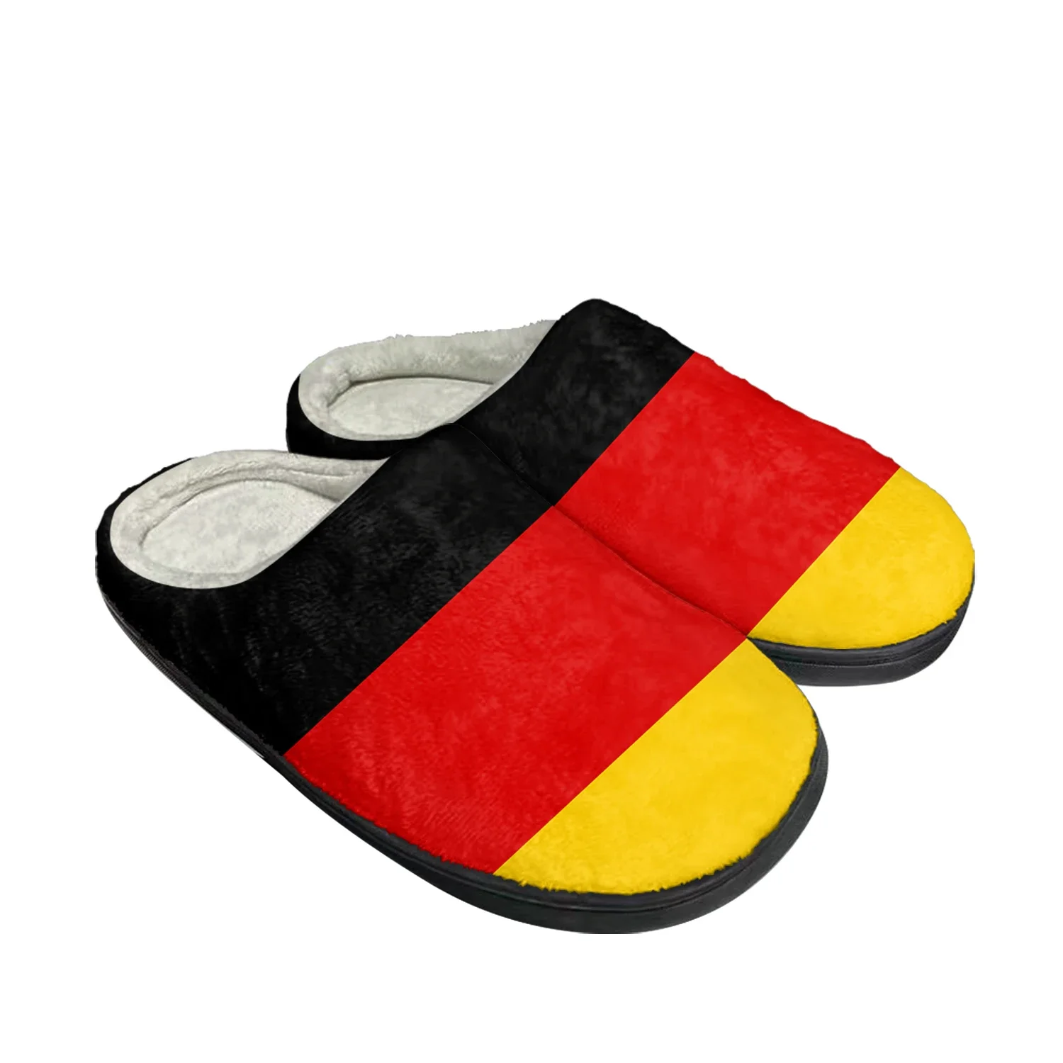 German Flag Home Cotton Custom Slippers Mens Womens Sandals Germany Plush Bedroom Casual Keep Warm Shoes Thermal Slipper