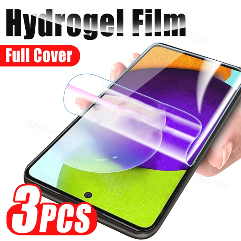 3Pcs Hydrogel Film Screen Protector For Samsung Galaxy S10 S20 S21 S22 Plus S23 Ultra FE Note 20 8 9 10