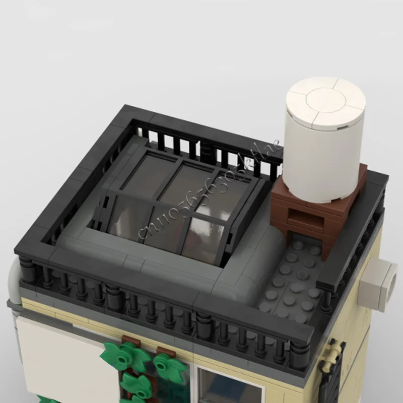 901 pçs casa rua salão de cabeleireiro e escritório do médico moc personalizar bloco de construção modular design criativo diy brinquedo do feriado presentes