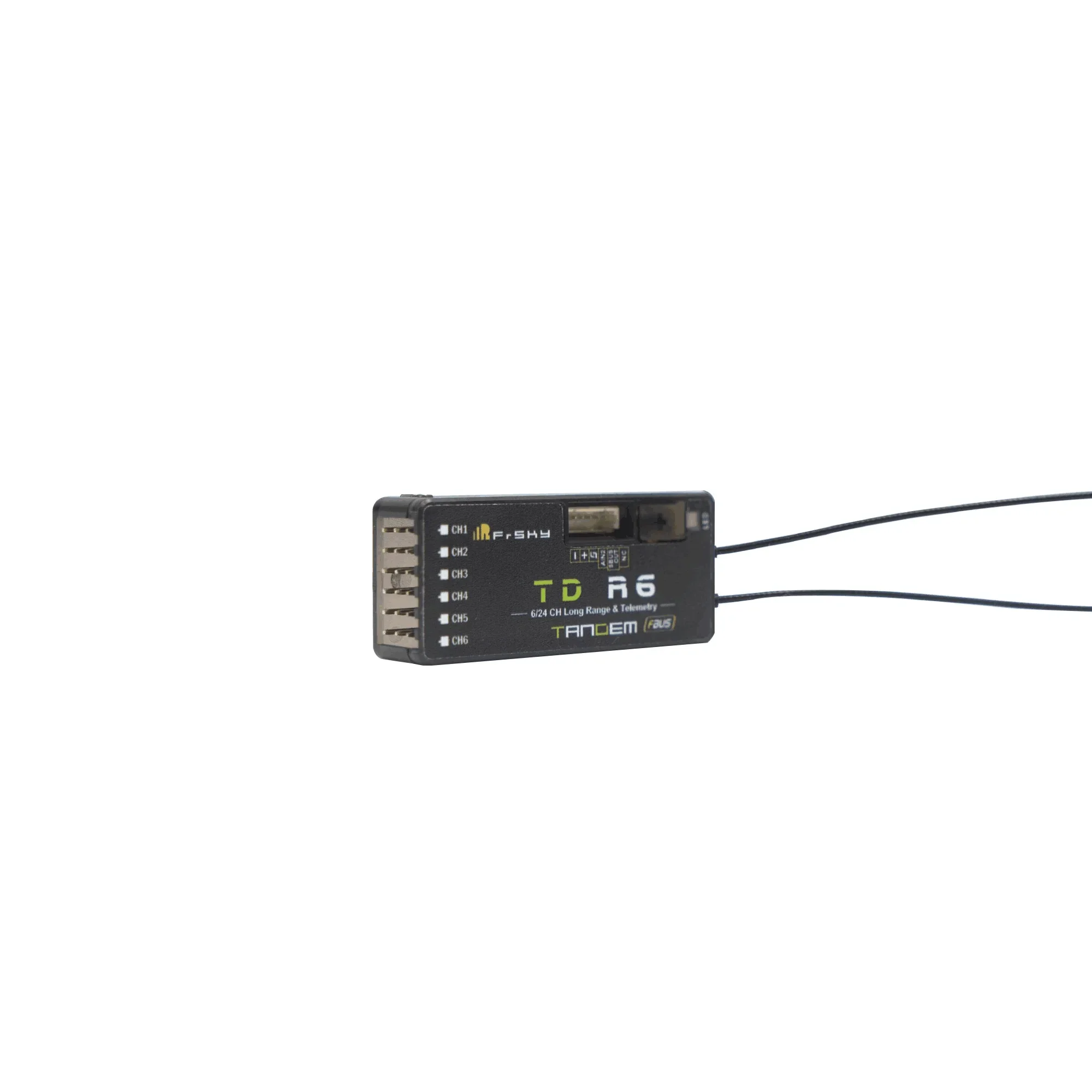SmCpFrSky TD R6 Receiver 2.4G 900M Tandem Dual-Band Receiver With 6 Channel Ports