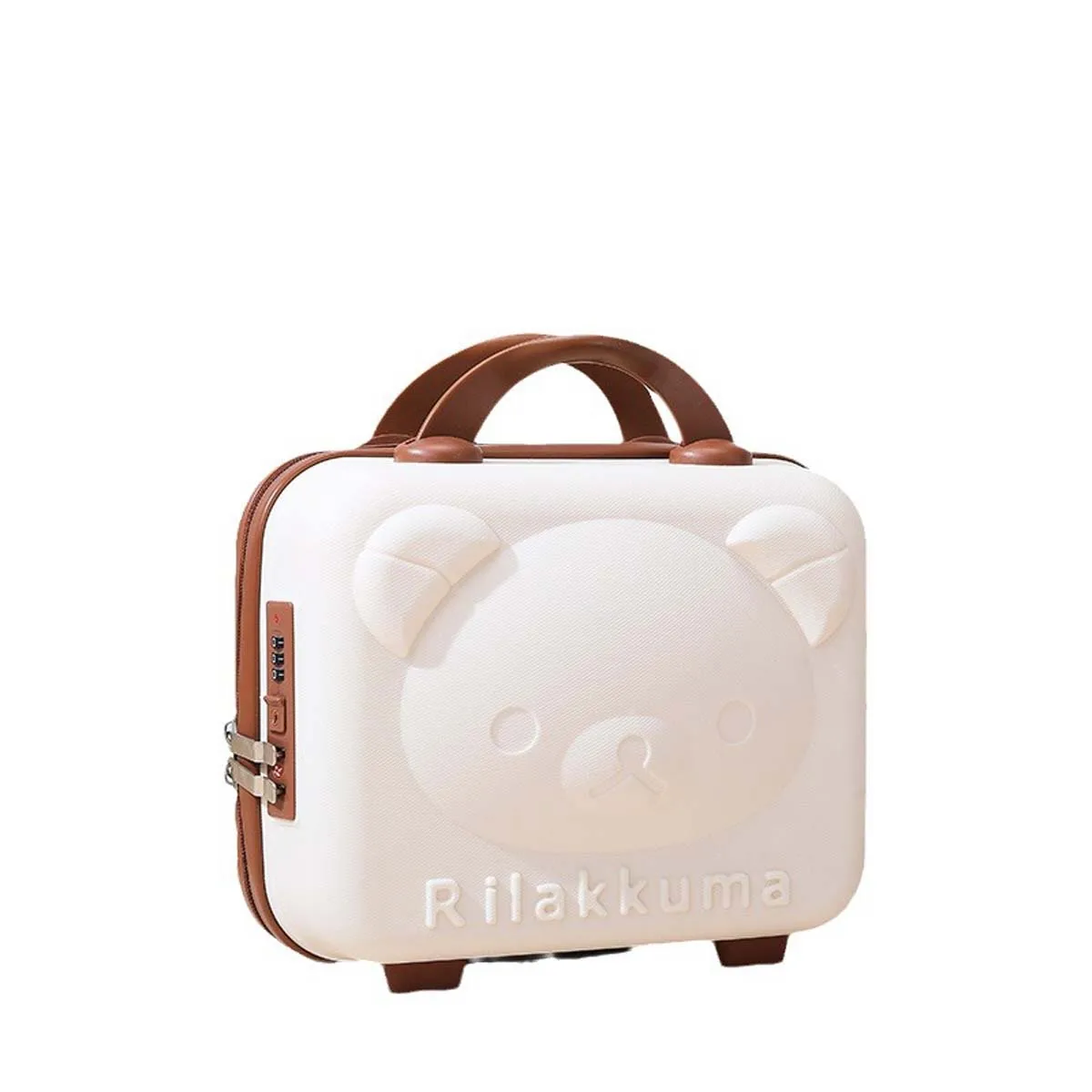 Bear Makeup Case With Gift Carrying 14-inch Mini Suitcase Cartoon Portable Code Box Household Storage Laptop Toolbox