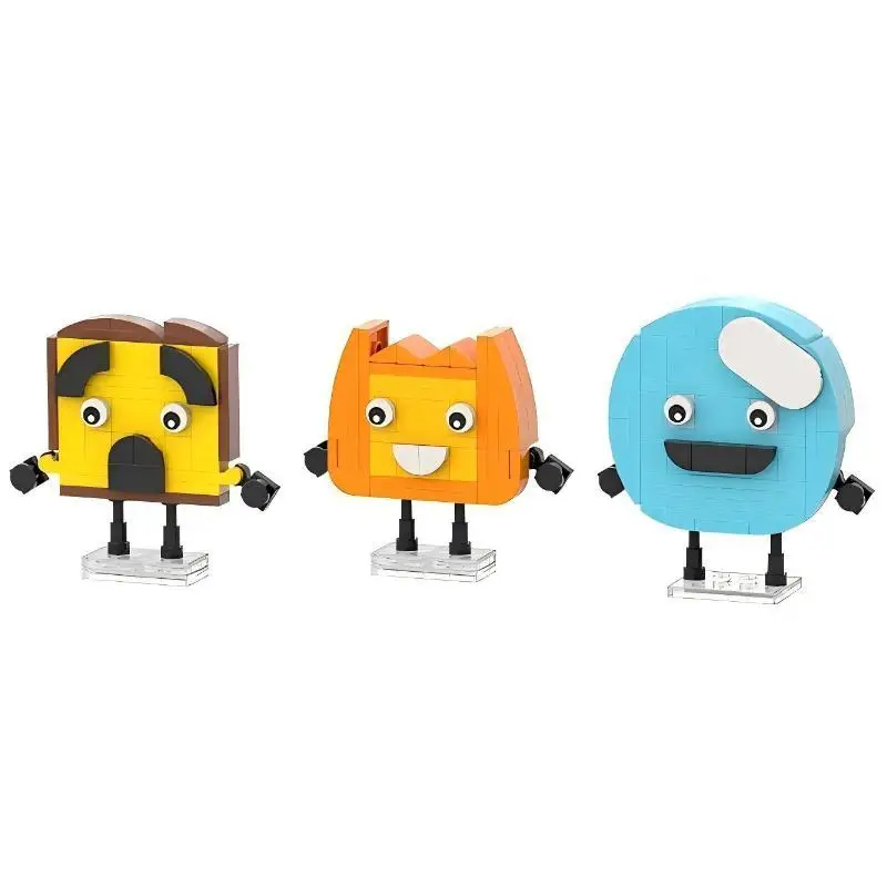 Famosa serie di animazioni MOC Personaggio Bambole Kit di blocchi di costruzione Modello di assemblaggio Ornamenti per il desktop Puzzle fai da te Giocattoli Regalo per bambini