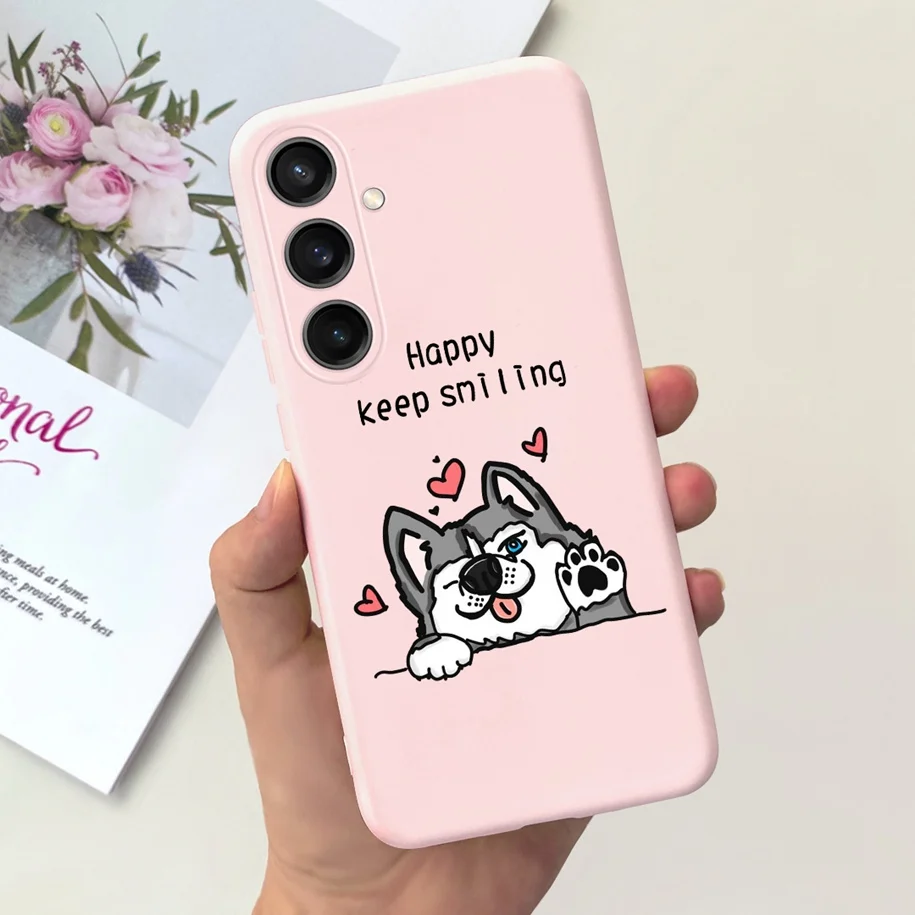 For Samsung Galaxy A25 A35 5G 2023 Case Cute Fashion Daisy Flower Girls Painted Soft Funda For Samsung A15 Coque A 25 A 35 Funda