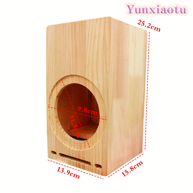 Solid Wood Speaker Enclosure, Car Audio Modified Empty Cabinet 1.5/3.5/4/5/6.5/8 Inch for Home Audio
