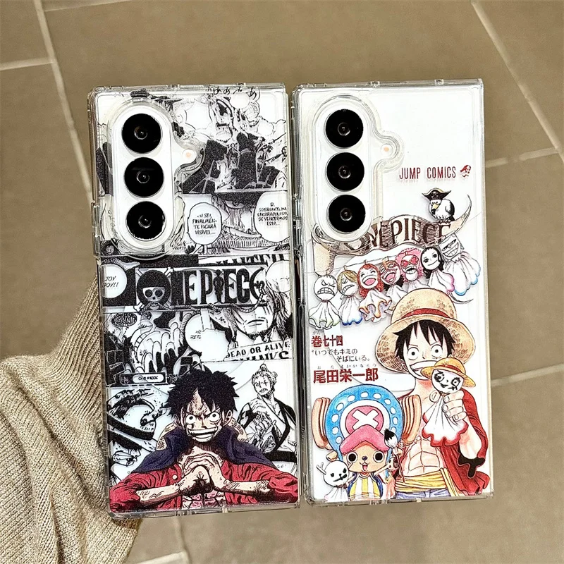 ثلاثية الأبعاد أنيمي لطيف O-One P-Piece لوفي زورو أضعاف Magsafe حافظة شحن لاسلكية لسامسونج ZFold 3 4 5 6 7 حامل مغناطيسي الكرتون #4
