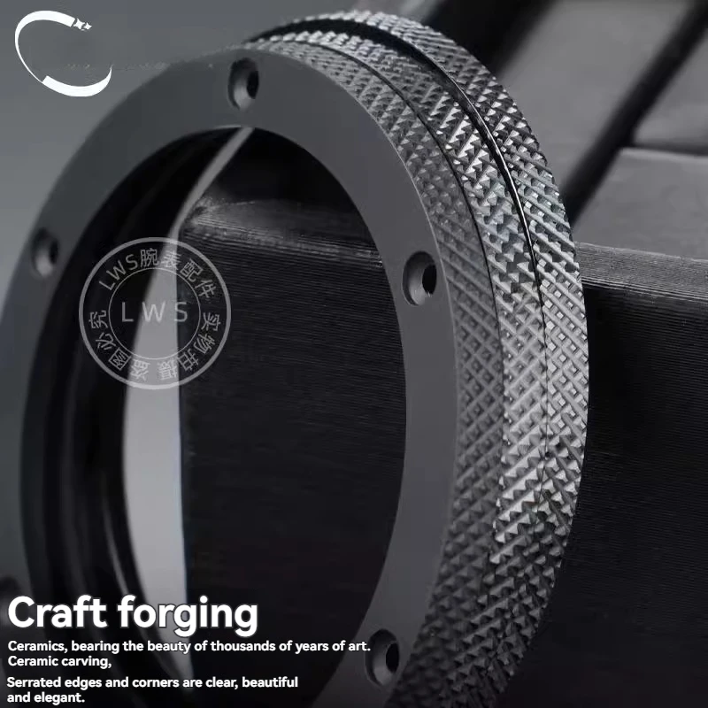 Bright Sandblasting Brushed Ceramic Ring Mouth for Hublot Big Bang Watch Black High Modified Outer Ring Bezel Watch Parts