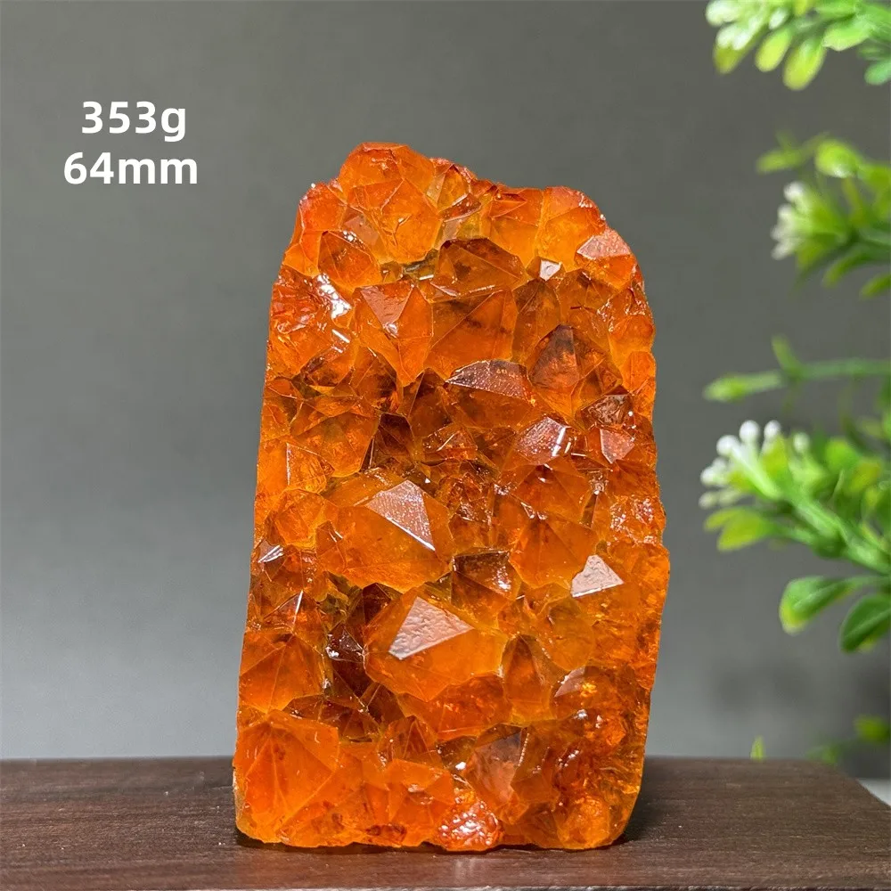 Brazil\'s High-Quality Citrine  Cave Mineral Specimen Home Office Wealth Decoration Gift Reiki Therapy Spiritual Meditation