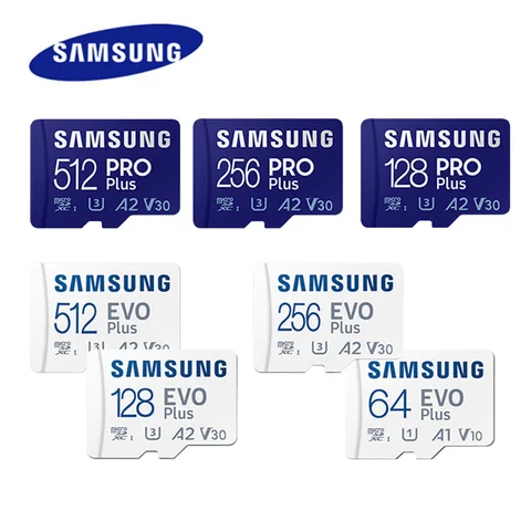 SAMSUNG EVO/PRO Plus Memory Card 64G A1 Micro SD Card 128G 256G 512G U3…