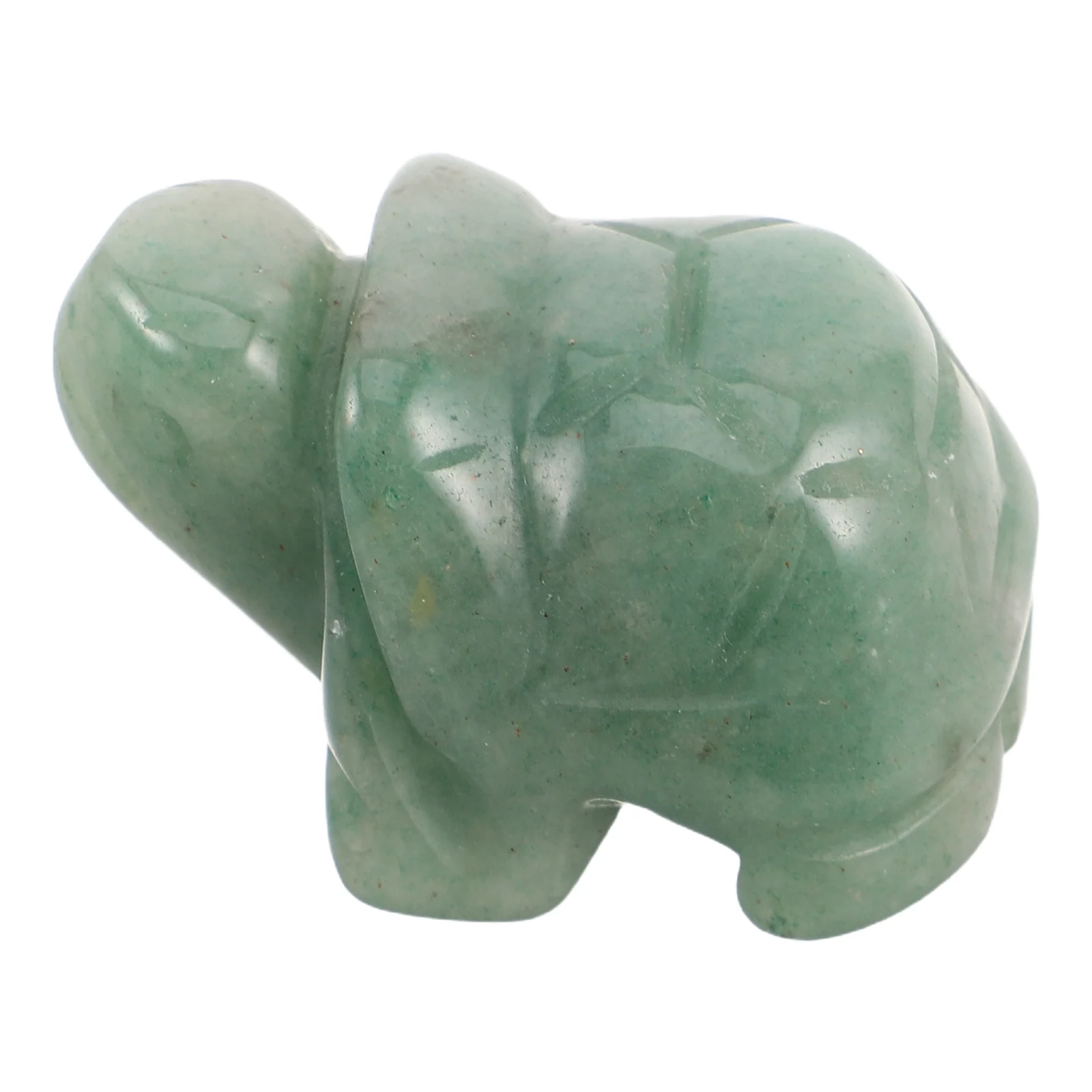 

Tiny Aventurine Jade Tortoise Statue Polished Crystal Stone Sculpture for Office Desk Decor Feng Shui Symbol of Safety and
