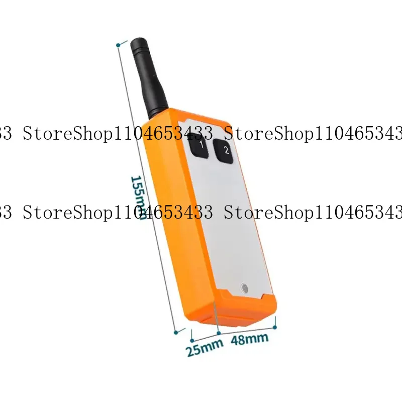 433MHz 2-key Learning Code RF Wireless Remote Control Industry DC2.4-4.5V For Farm Irrigation Sun lamps Film Winder  Lighting