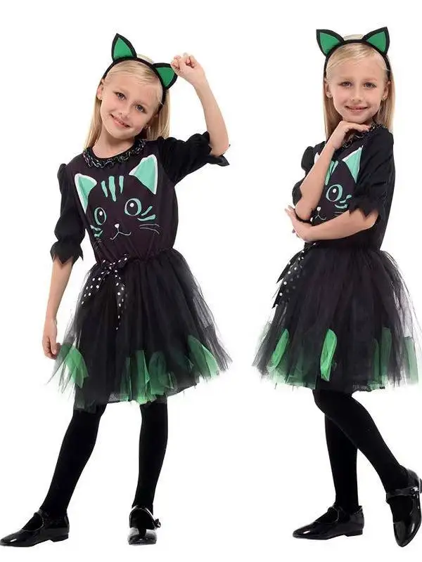 

Детский костюм для косплея на Хэллоуин, костюм для девочек, юбка, сценическое представление, традиционная этническая женская одежда