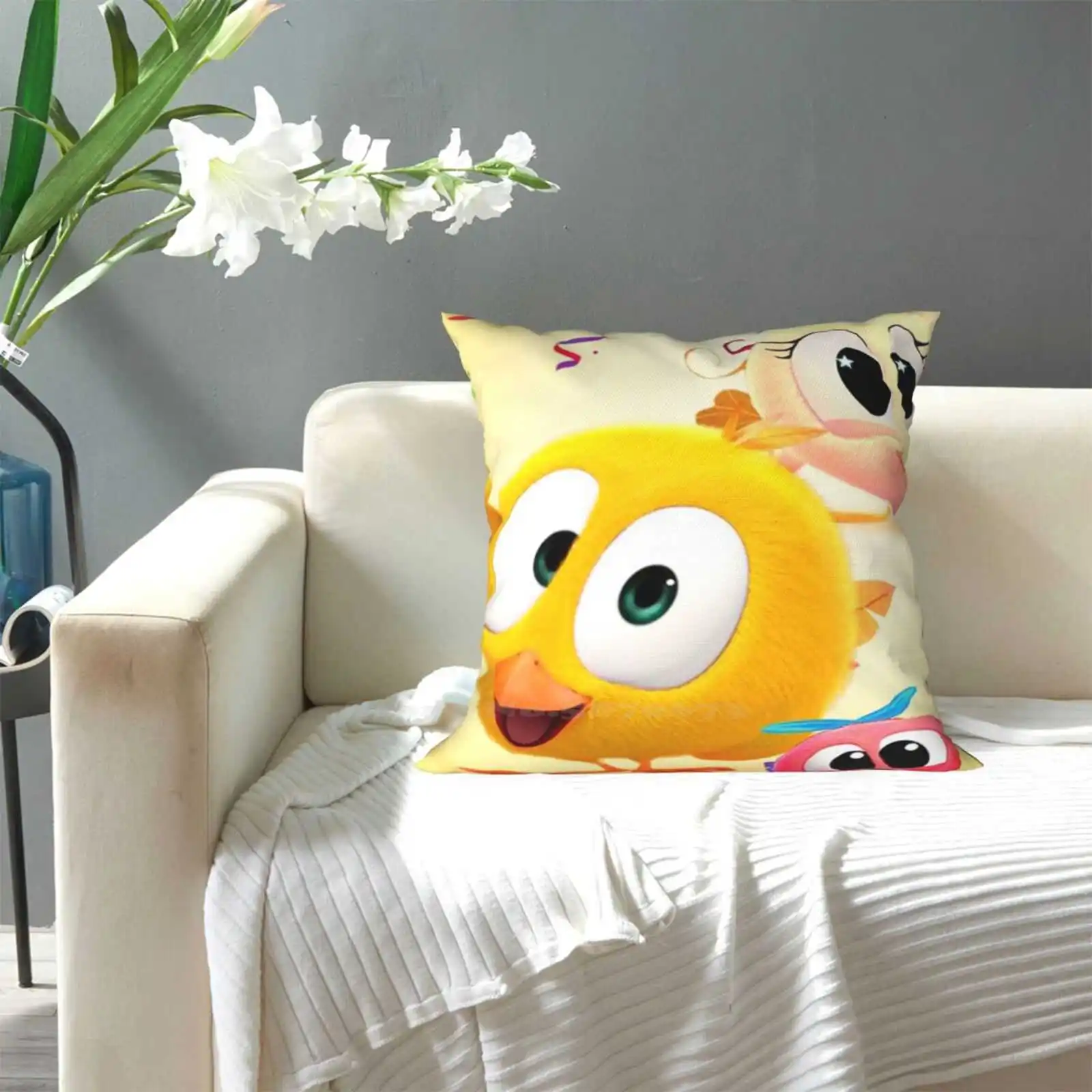 Where\'S Chicky Funny Gift For Fans Where\'S Chicky Characters Home Sofa Car Cushion Cover Pillowcase Wheres Chicky Bekky Wheres