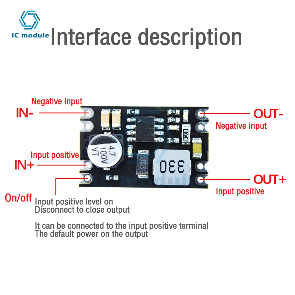 Mini Boost Module Step Up Board DC-DC 6V 10V 13V 25V 100V do 5V12V step-down moduł zasilania Diy Electronic Voltage Module