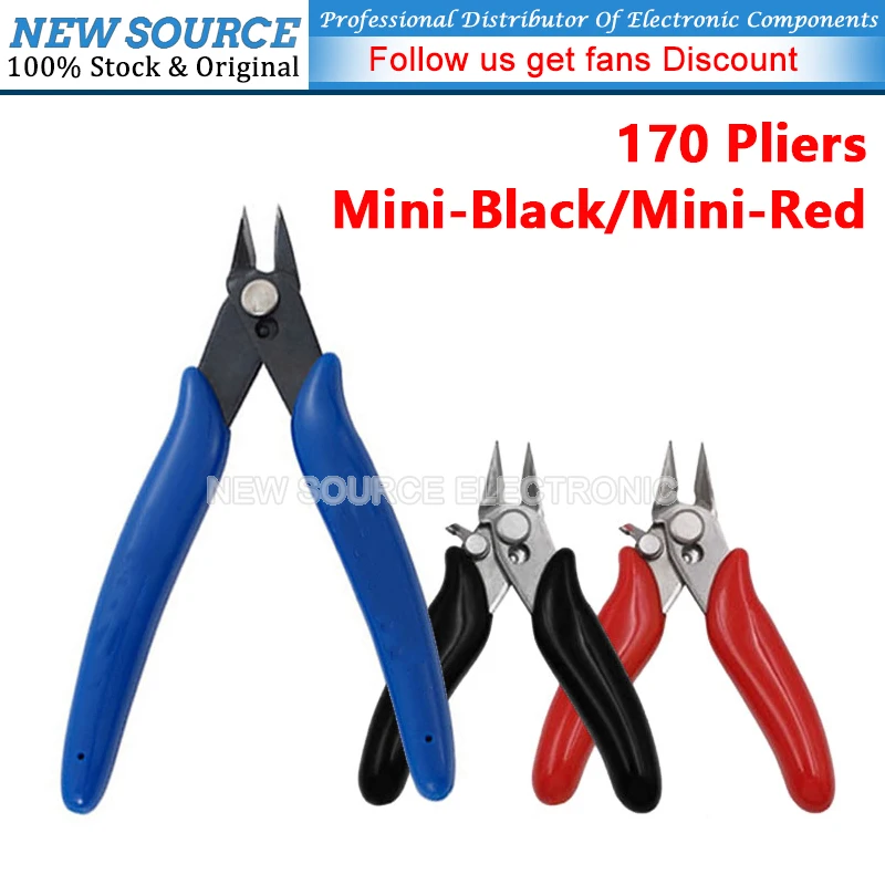 (1pcs) Mini Pliers Black Red 170 Blue Pliers Electronic Pliers Diagonal Pliers DIY Special Pliers Handheld Tools