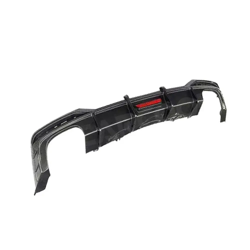 Carbon Fiber Rear Bumper Diffuser Extension Splitter With Light for Audi A5 Sline S5 Sport 2021 Guard Spoiler Car Accessories