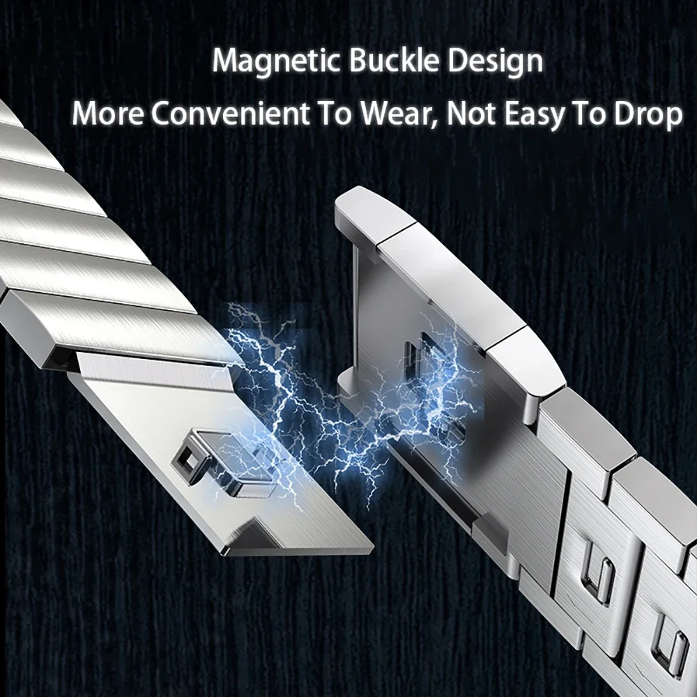 حزام من الفولاذ المقاوم للصدأ لساعة CMF Watch Pro Smartwatch Slide إزالة سوار بإبزيم مغناطيسي لـ CMF من Nothing Watch Pro 2 Band