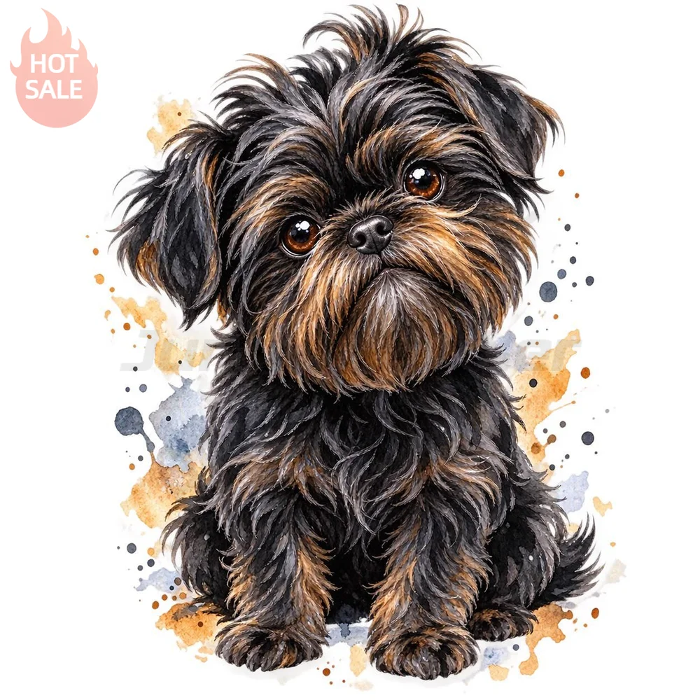 Cute Affenpinscher Watercolor Adorable Dog Creative Sticker For Car Body And Rear Window Waterproof Vinyl Decal Car Styling