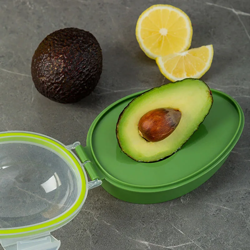 Avocado Fresh-keeping Box, Sealed Avocado Storage Tool, Half Avocado Transparent Cover Storage Box, Food Fresh-keeping Box